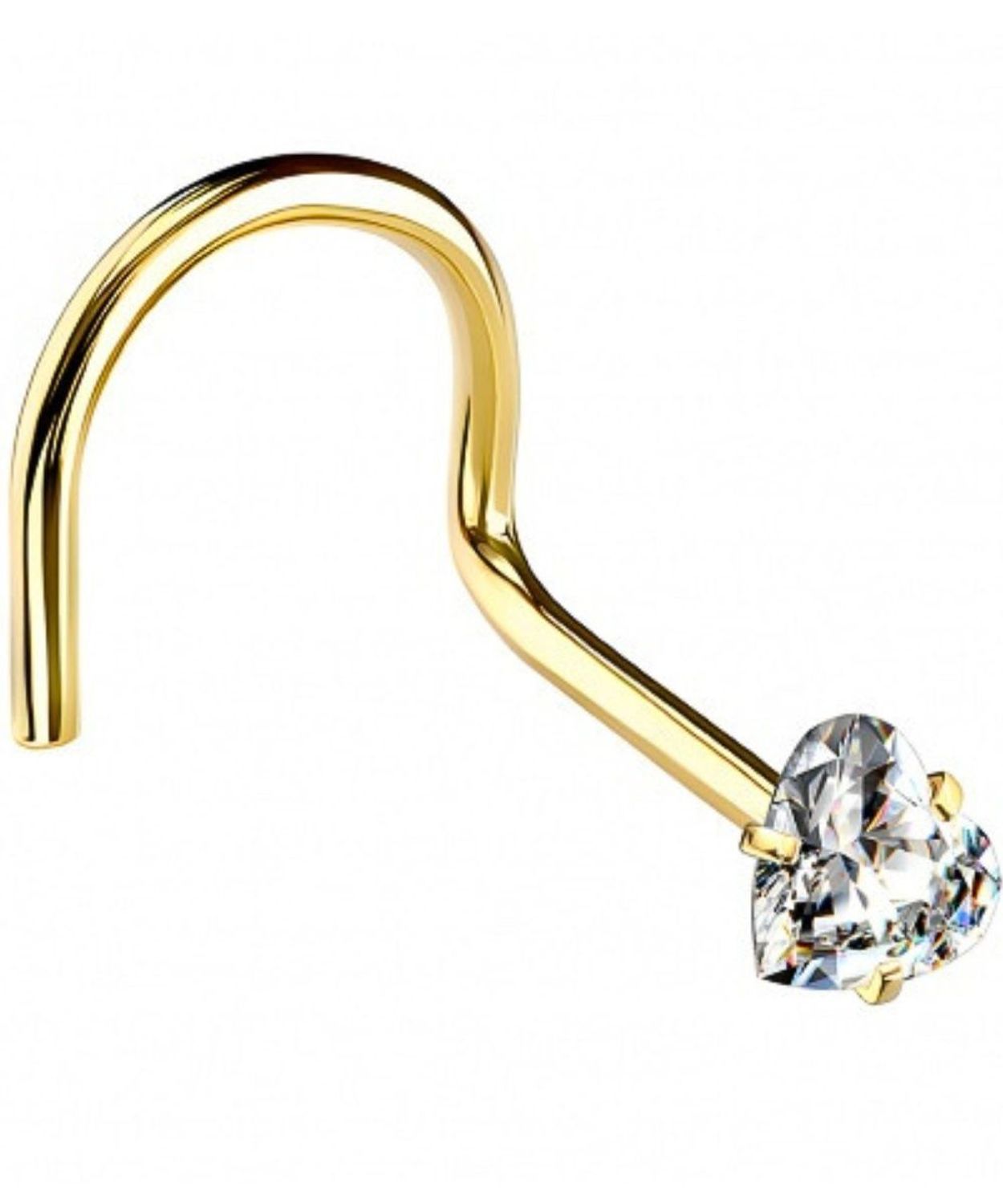 Kolczyk do Nosa Serce Kryształ – Stal Chirurgiczna 316L.jpg